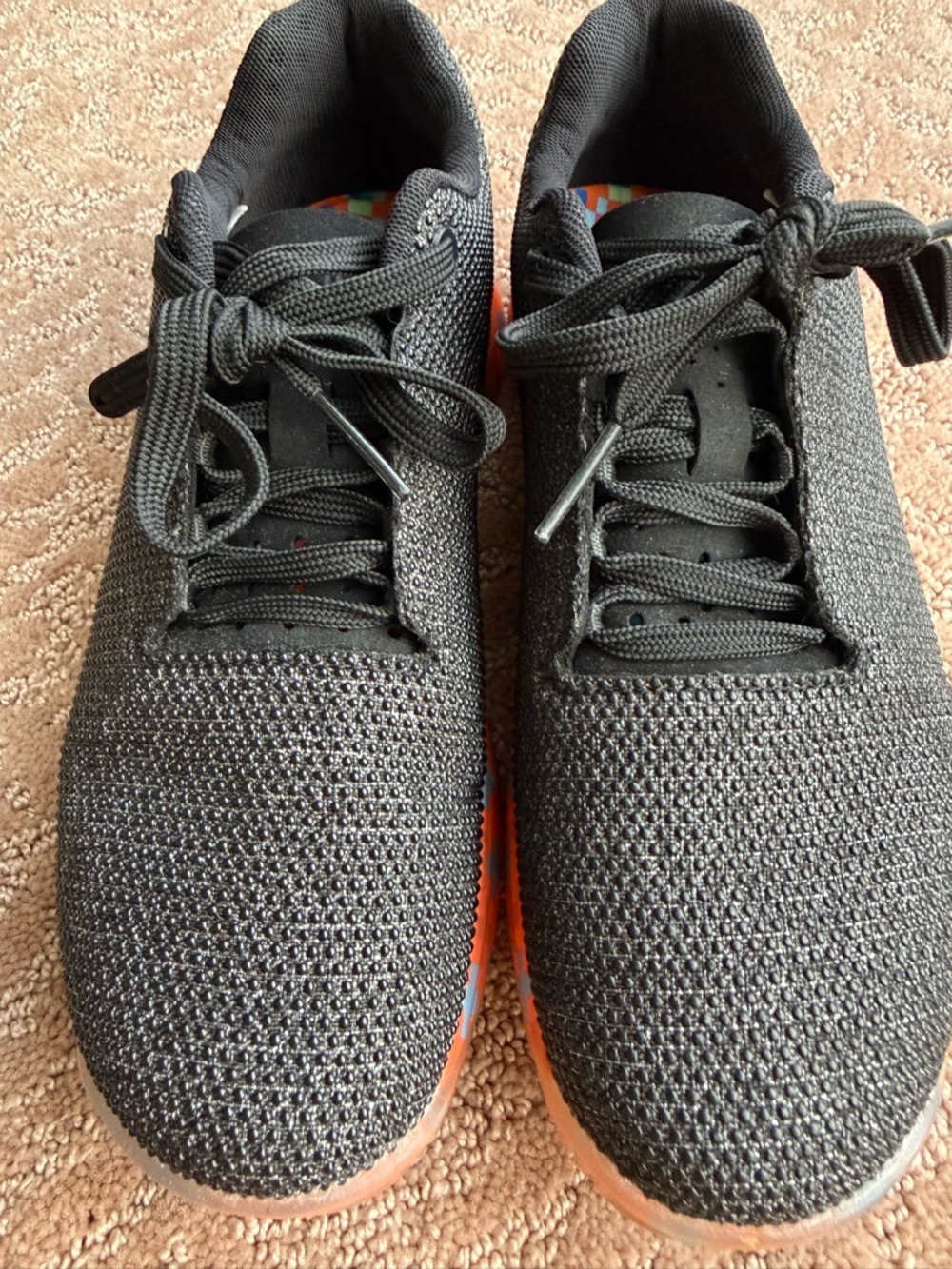 NWOT NOBULL Black Knit Trainer with Colorblock Pixel Midsole - Picture 3 of 8